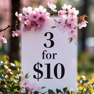 🌸3 for $10 bundles on any item with a 🌸 emjoi 🌸